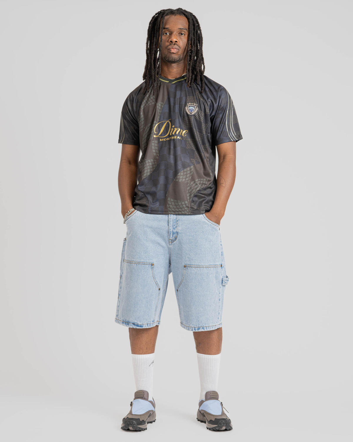 Dime Checkered Home Jersey | DIMESU254BLK | AFEW STORE